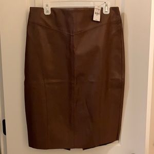 Express faux leather pencil skirt